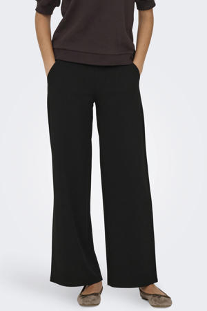 high waist wide leg broek JDYLOUISVILLE zwart