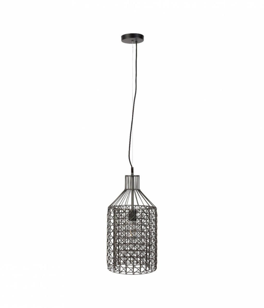 Dutchbone hanglamp Jim, Zilver, Zwart