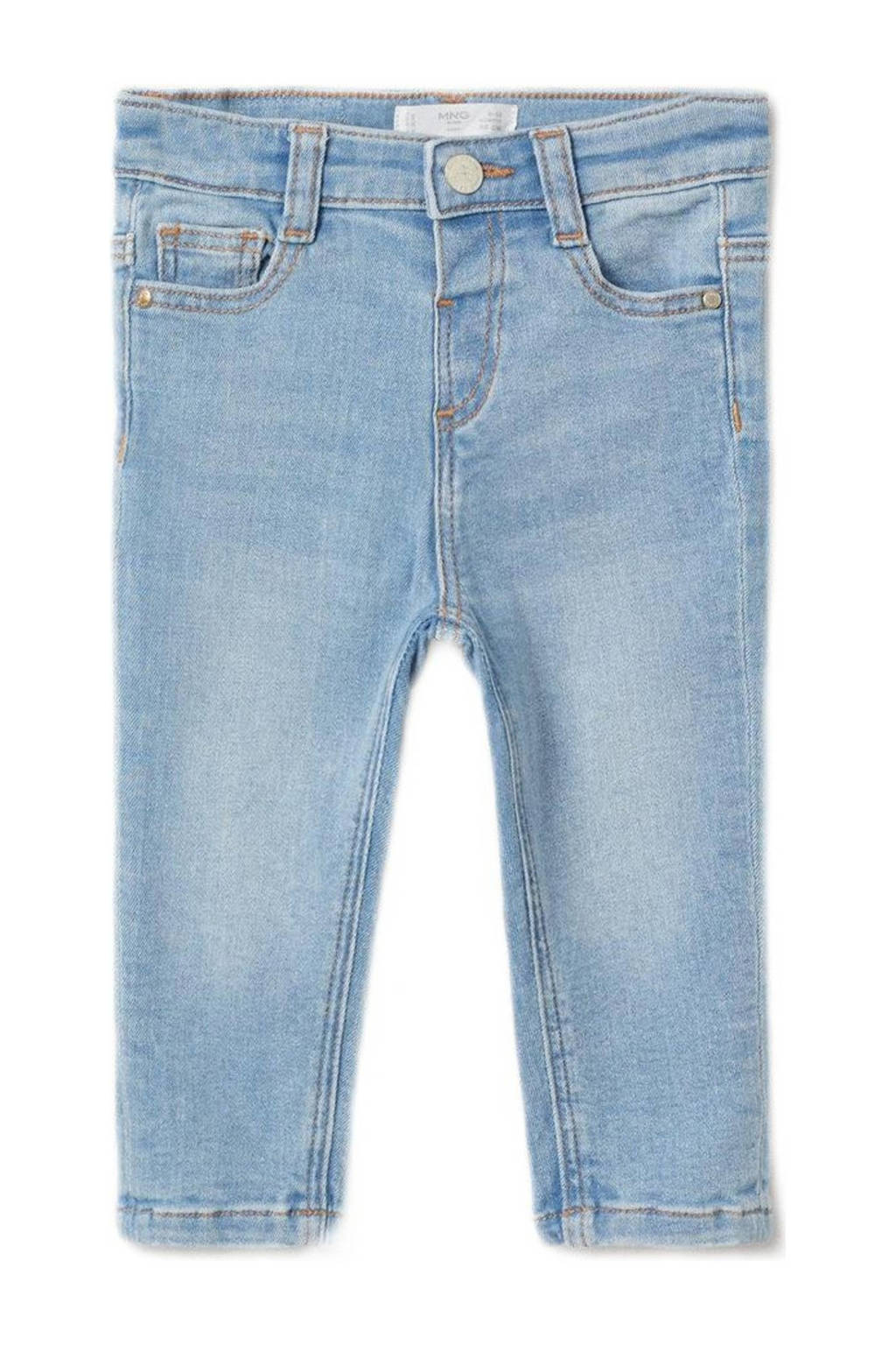 Mango Kids slim fit jeans lichtblauw