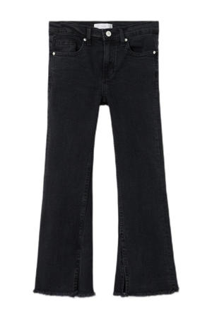 cropped flared jeans zwart