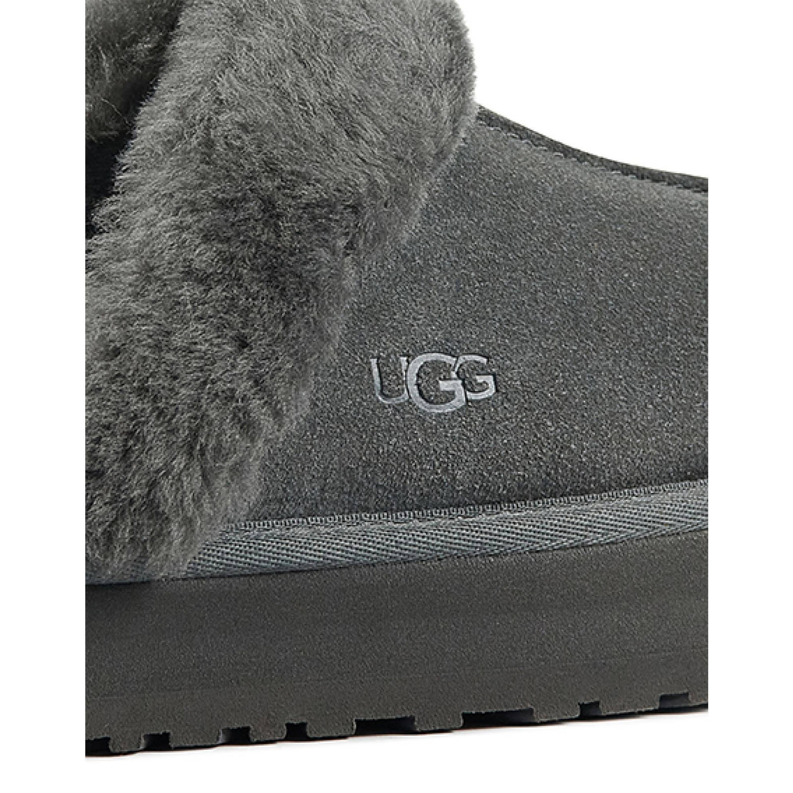 UGG Disquette suède pantoffels grijs | wehkamp