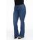 YOEK high waist bootcut jeans dark denim