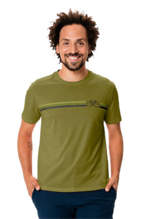   sport T-shirt olijfgroen