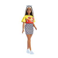 Barbie Fashionista Doll - Flamin Top + Checkered Skirt