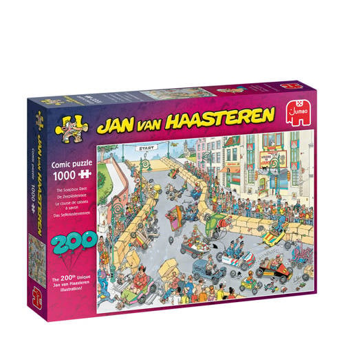 Wehkamp Jan van Haasteren De Zeepkistenrace legpuzzel 1000 stukjes aanbieding