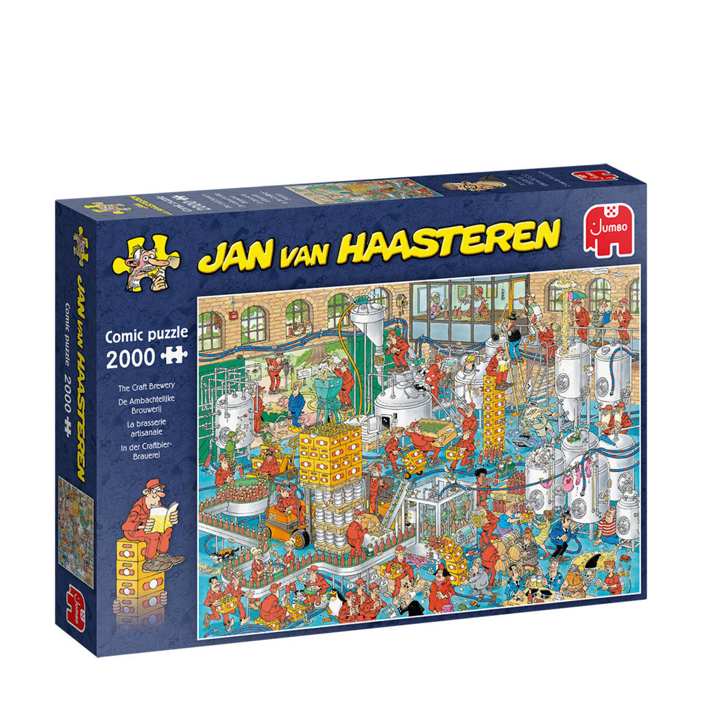 Jan van Haasteren De Ambachtelijke Brouwerij  legpuzzel 2000 stukjes, Meerkleurig