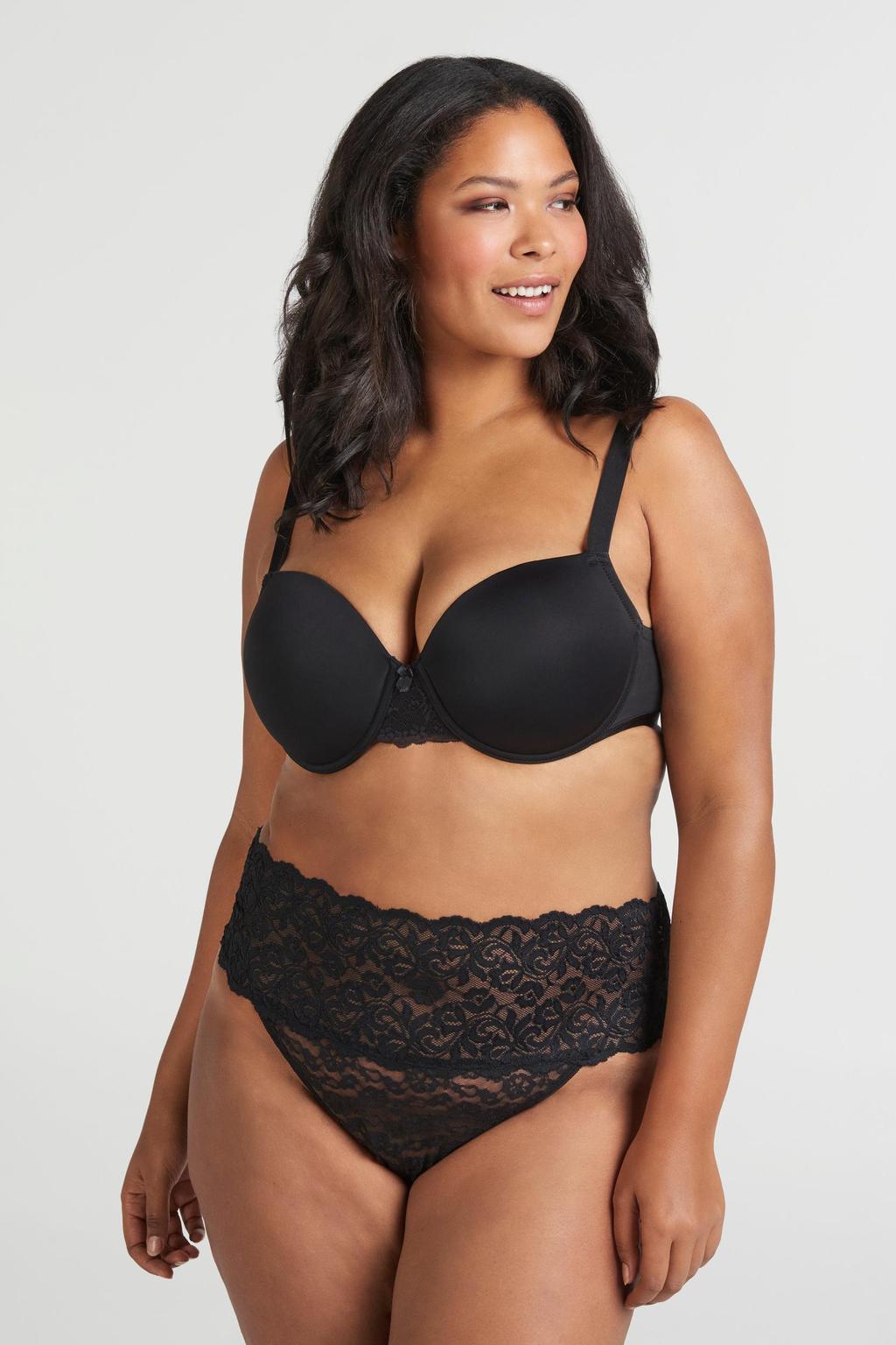 Zizzi string LAZALEA (set van 2) zwart