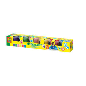 Vingerverf 6 kleuren x 110 mL