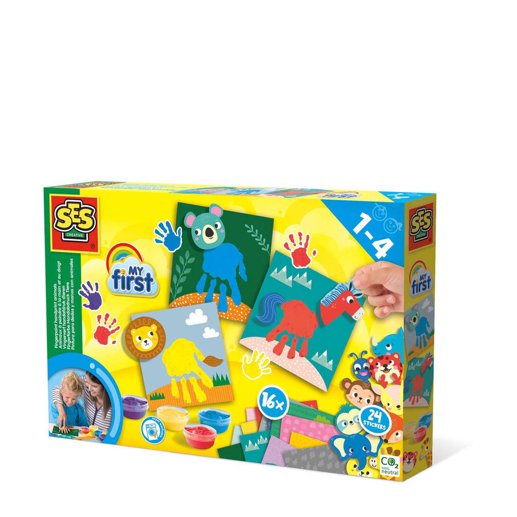 SES My first Vingerverf handafdruk dieren