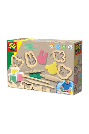 klei 3 x 90 g met houten tools