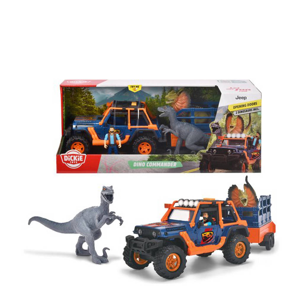 Dickie Dino Jeep met Trailer Speelset