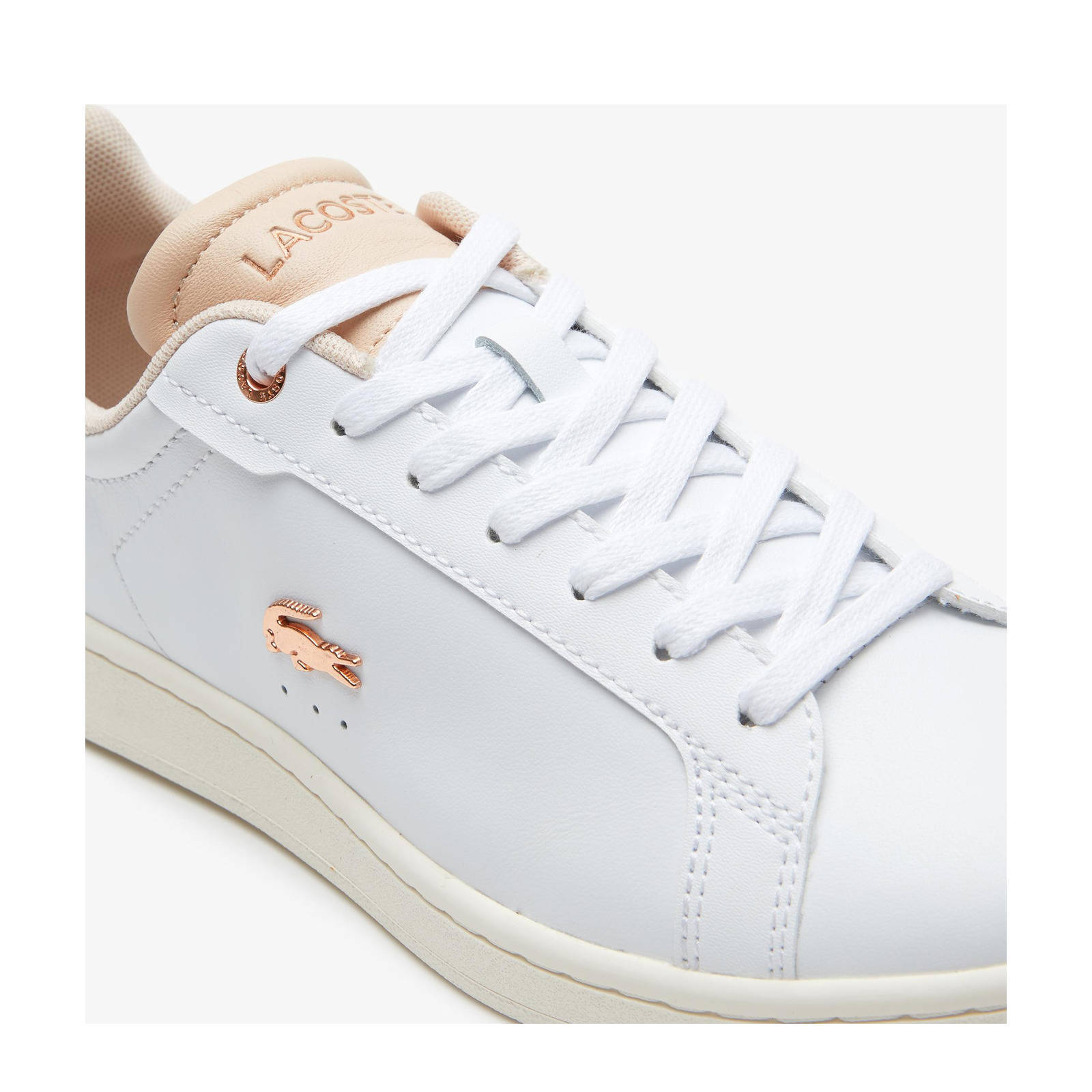 Lacoste Carnaby Pro leren sneakers wit/ecru | wehkamp