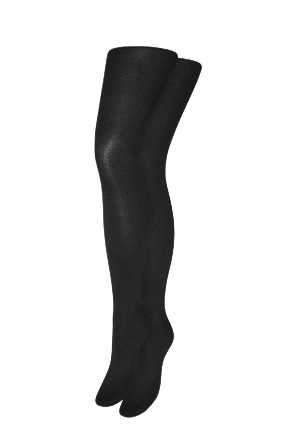 VERO MODA panty VMLOVE 40 denier - zwart (set van 2)
