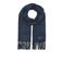 JACK & JONES geweven sjaal JACSOLID met franjes donkerblauw