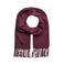 JACK & JONES geweven sjaal JACSOLID met franjes donkerrood