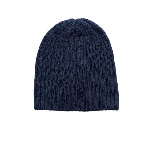 JACK & JONES rib gebreide muts JACBART donkerblauw afbeelding