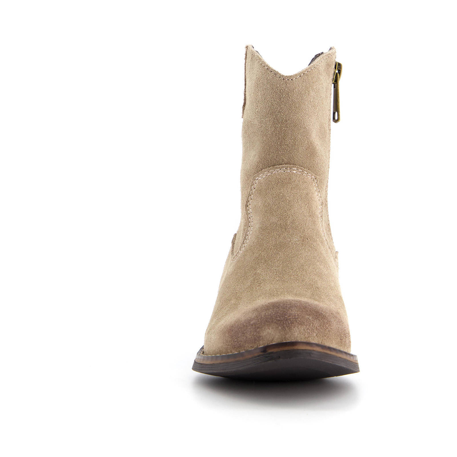 Scapino TwoDay suède cowboylaarsjes beige | wehkamp