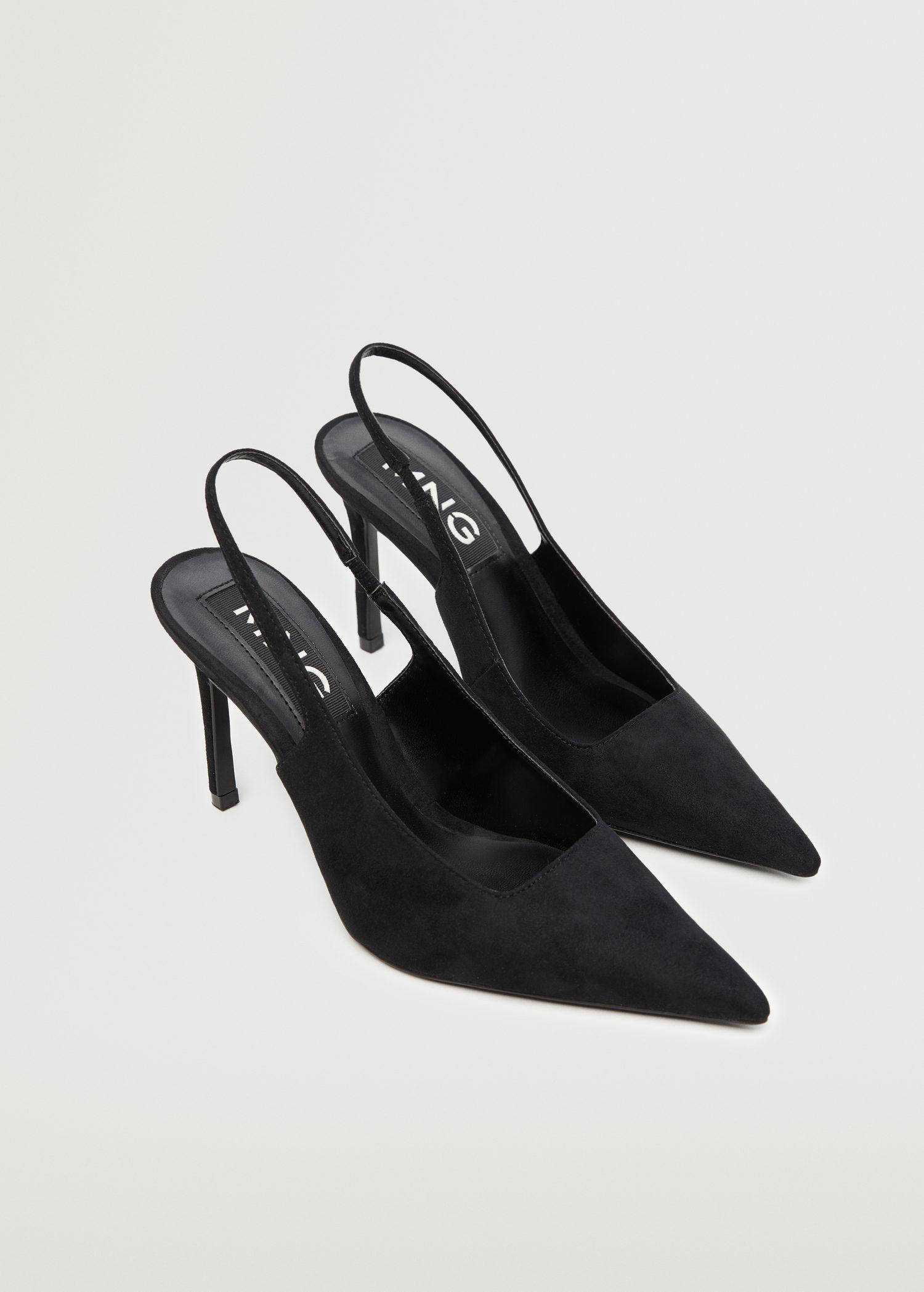 Mango slingback pumps zwart | wehkamp