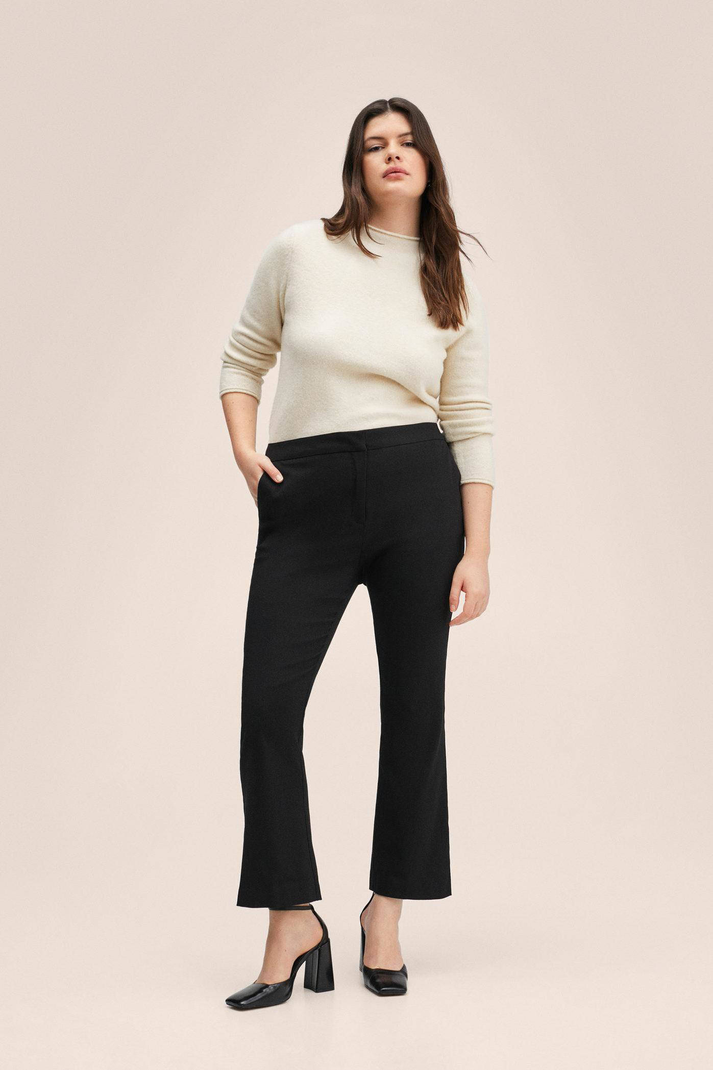 Mango grote maten broeken voor dames online kopen? | Wehkamp