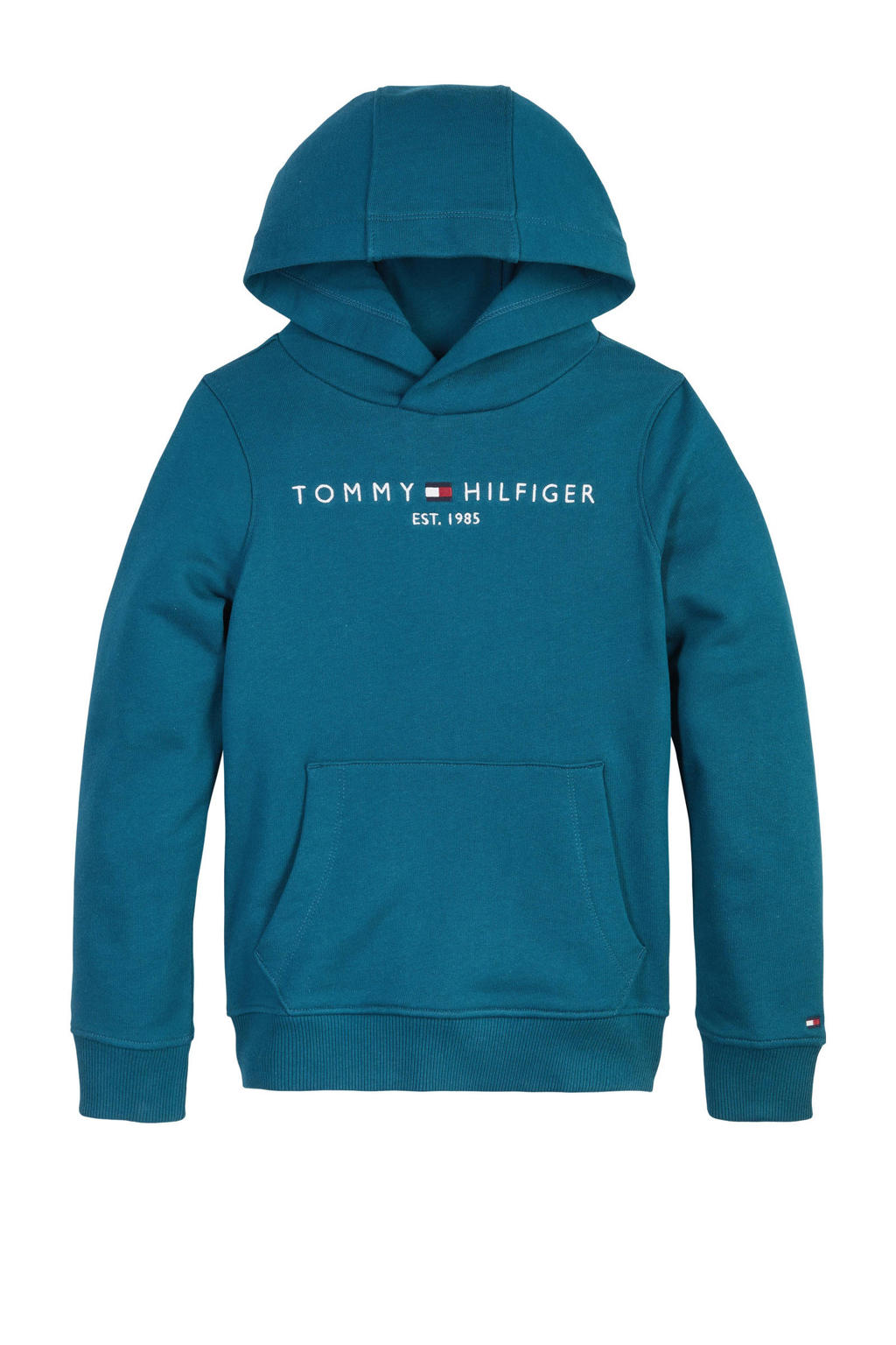 Tommy Hilfiger hoodie met logo petrol