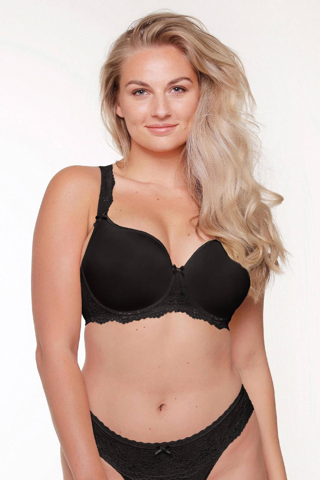 LingaDore voorgevormde T-shirt-bh met beugel Daily Uni Fit zwart