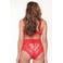 LingaDore kanten maxislip Daily met veterdetail rood