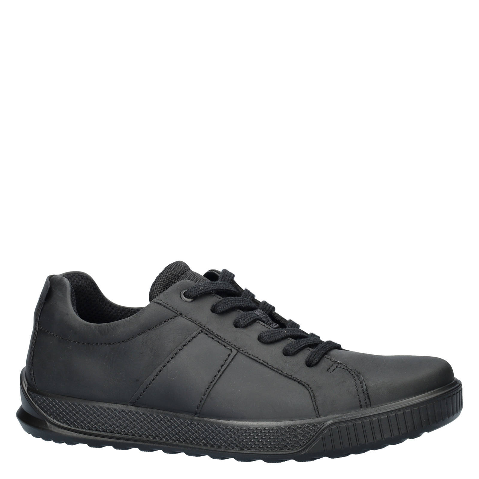 Ecco Byway leren sneakers zwart wehkamp