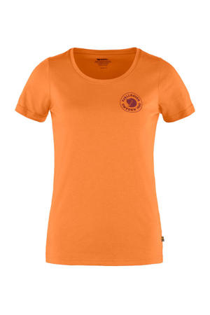 T-shirt met biologisch katoen oranje