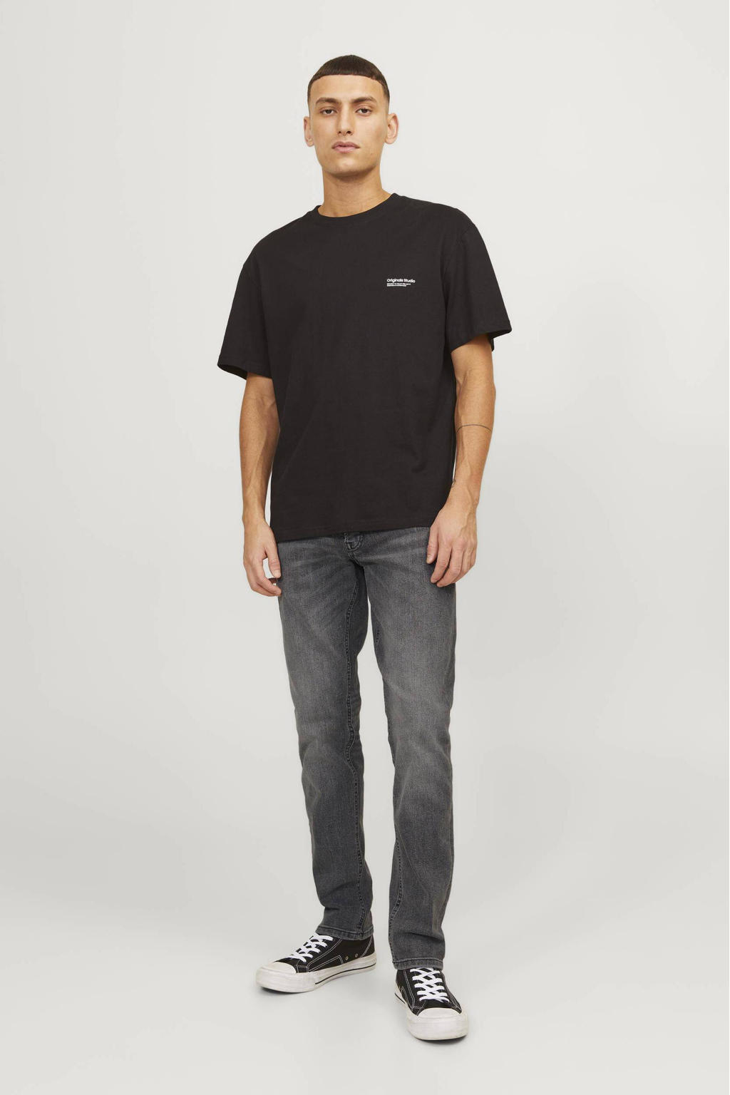 JACK & JONES JEANS INTELLIGENCE slim fit jeans JJIGLENN JJORIGINAL 039 grey denim