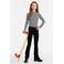 Anytime flared jeans zwart