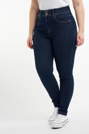 high waist skinny jeans rinse washed denim
