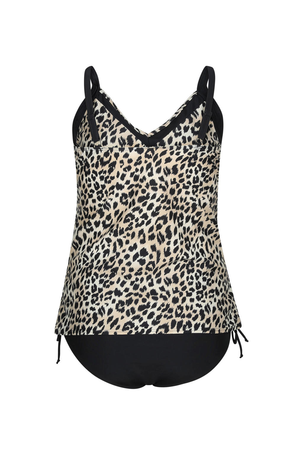 Paprika tankini bikinitop met panterprint beige/zwart