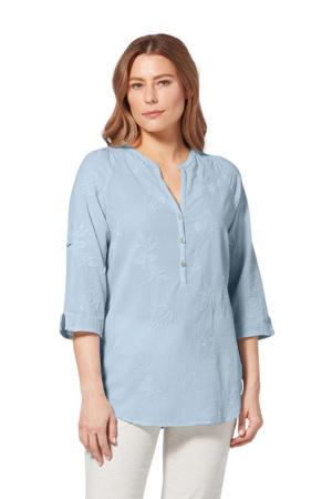 outdoor blouse lichtblauw