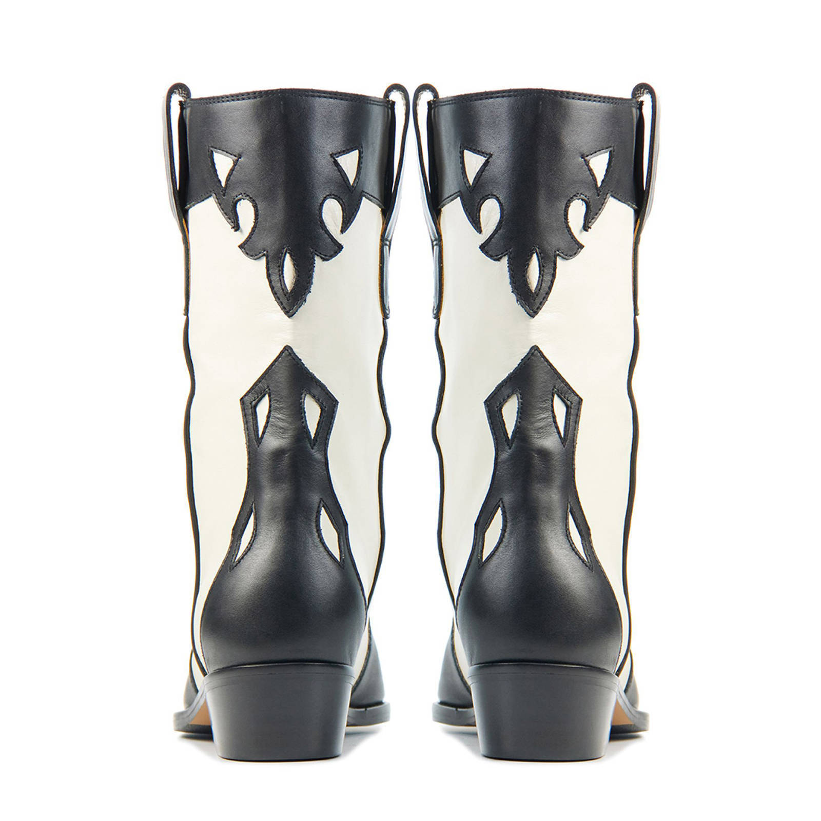 Toral 12765 leren cowboylaarzen zwart/wit | wehkamp