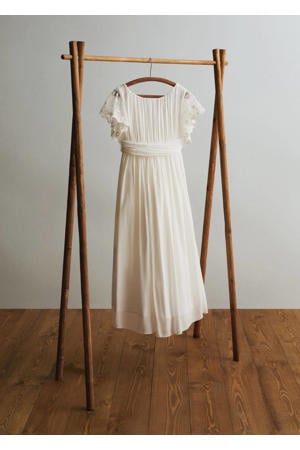 A-lijn jurk met kant wit