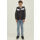 JACK & JONES JUNIOR zomerjas JJERUSH bruin/wit/donkerblauw
