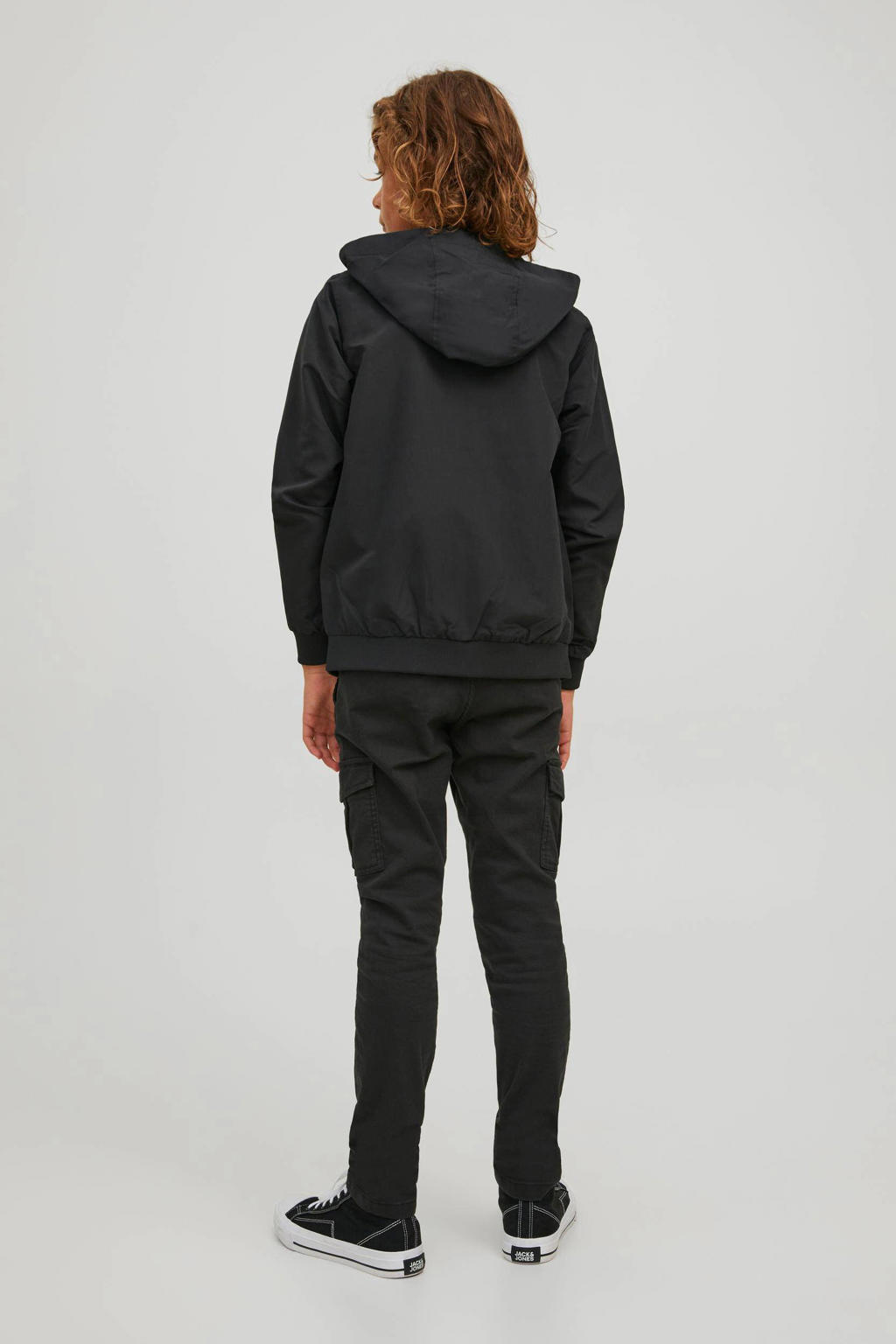 JACK & JONES JUNIOR zomerjas JJERUSH zwart