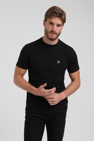 regular fit T-shirt met logo black