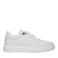 Manfield leren sneakers wit