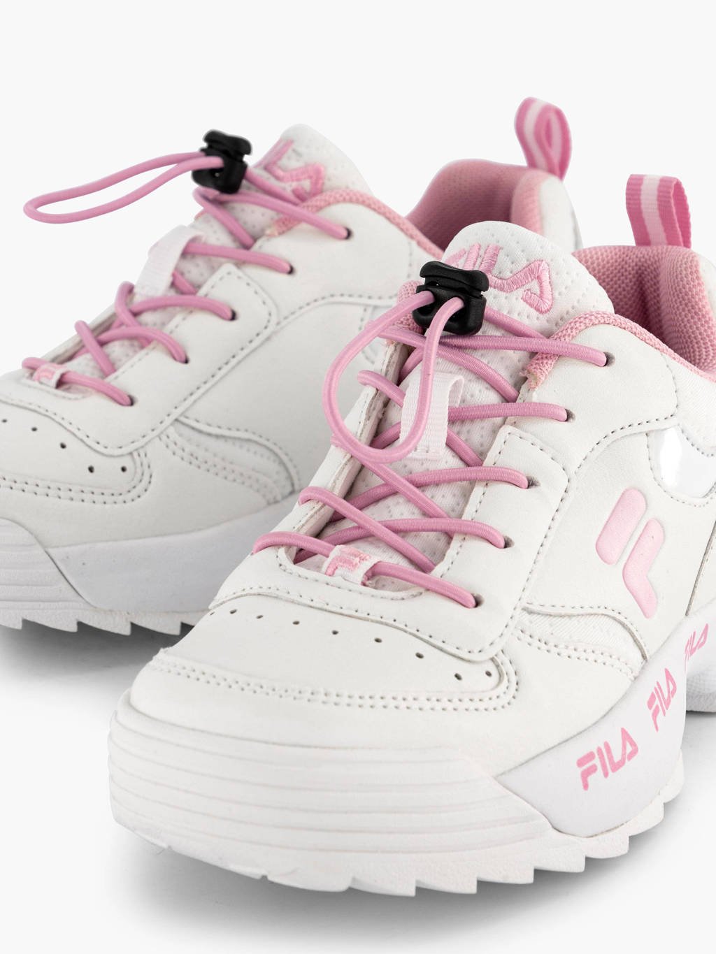 Leidingen Bourgondië Pijlpunt Fila chunky sneakers wit/roze | wehkamp