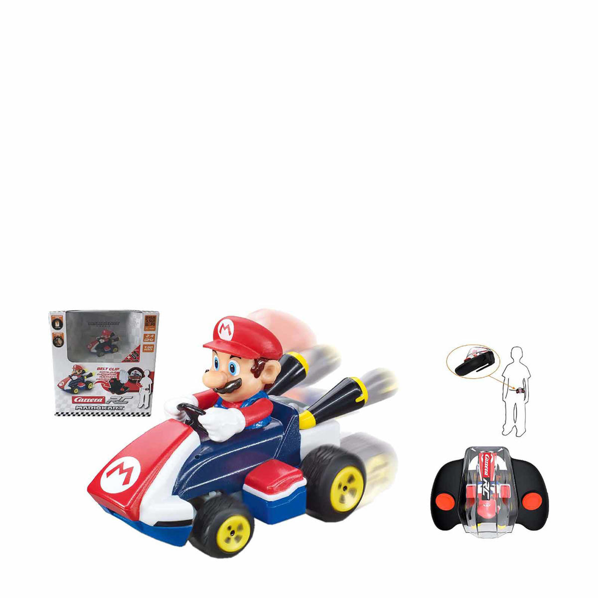 ik betwijfel het Rechthoek Versterker Carrera Nintendo Super Mario Mini RC | wehkamp