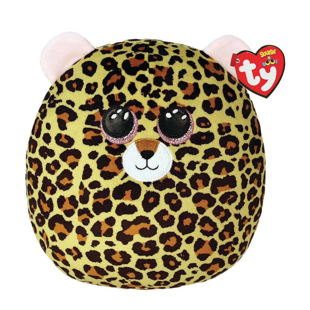 Ty Squish a Boo Livvie Leopard  knuffel 31 cm