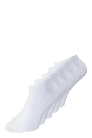 sneakersokken JACDONGO - wit (set van 5)