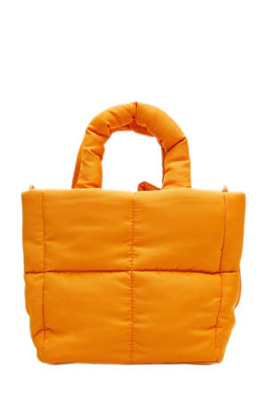  gewatteerde mini shopper oranje