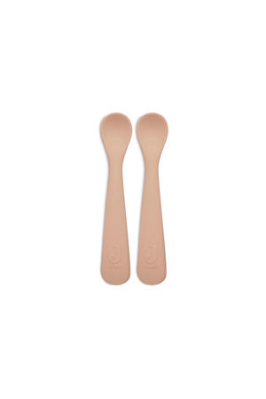 siliconen lepeltje - Pale Pink (set van 2)