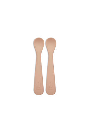 siliconen lepeltje - Pale Pink (set van 2)