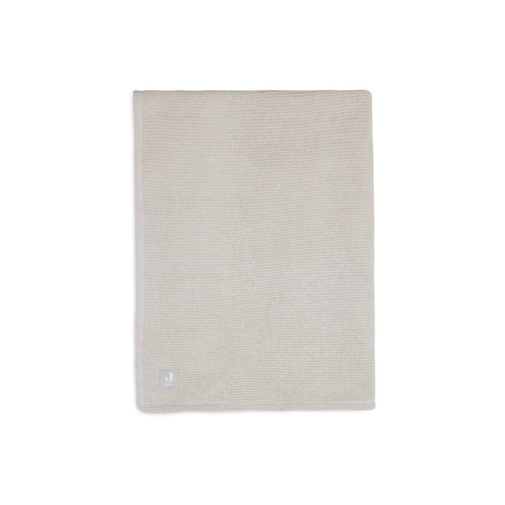 Jollein baby wiegdeken Basic Knit 75x100cm Nougat/Fleece