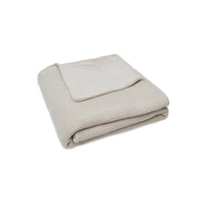 baby ledikantdeken Basic Knit 100x150cm Nougat/Fleece
