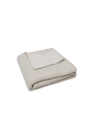 baby ledikantdeken Basic Knit 100x150cm Nougat/Fleece