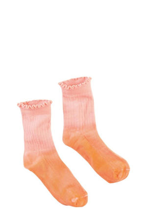 sokken oranje/roze